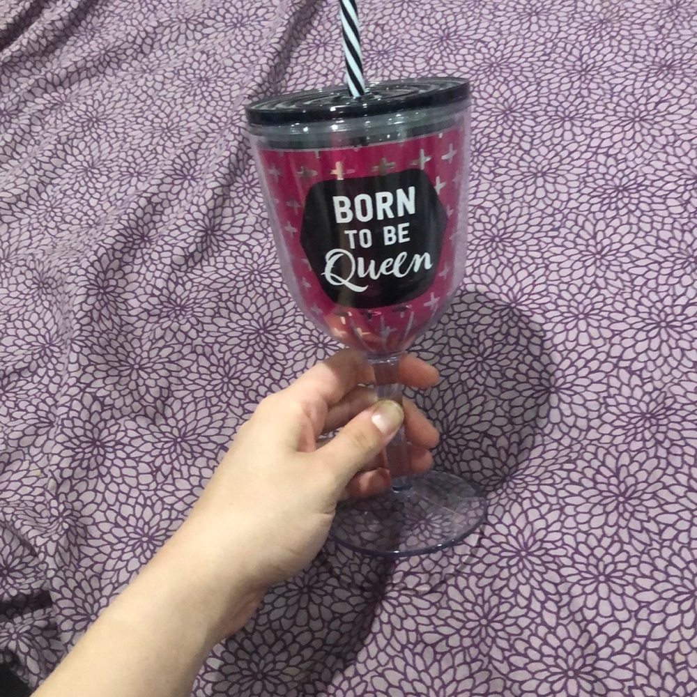 Plastic wine glass